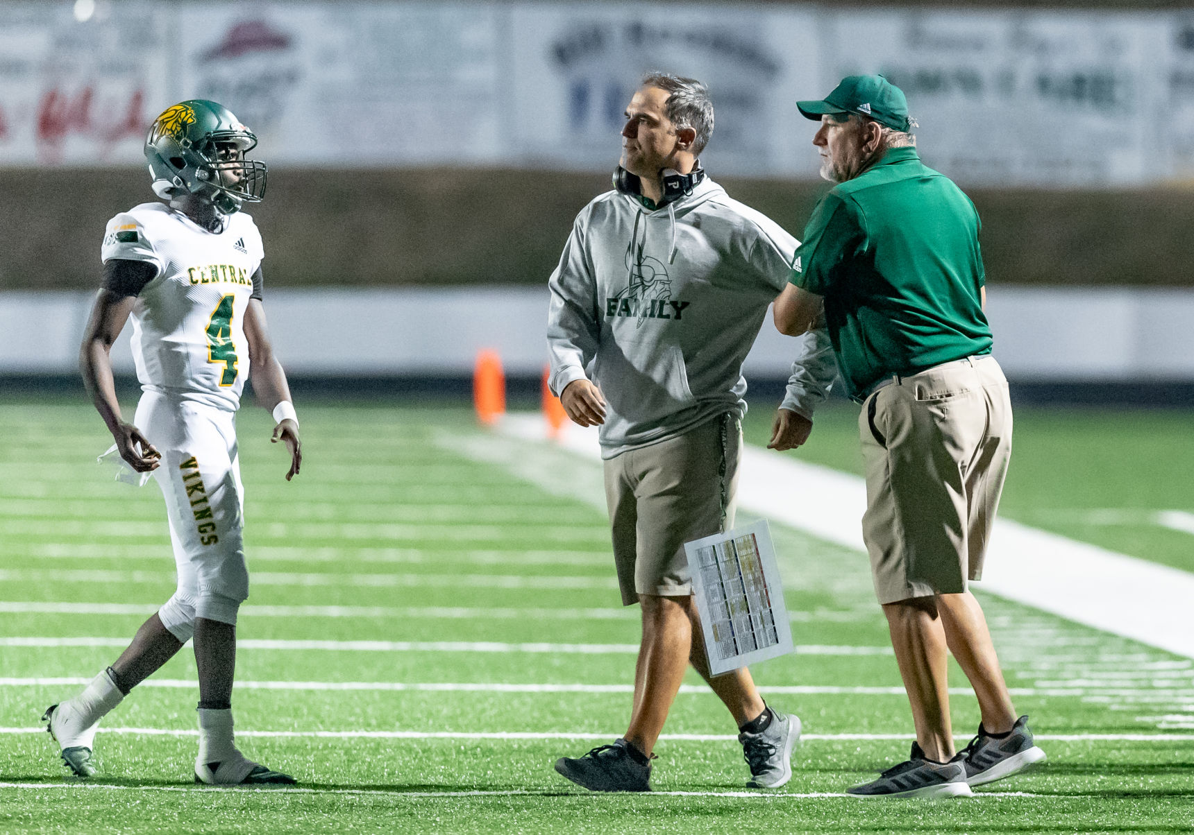 Friday night high school football action